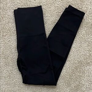 2 Spanx Look at Me Now Black Leggings, Small
